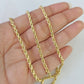 14k Real Rope Chain Yellow Gold 2.5mm 18"-26" Inch Men Women Genuine Necklace