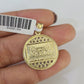 10K Franco Chain Mayan Calendar Pendant Charm Necklace 16"-24" 2mm Gold SET