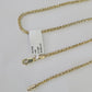 Real 10k Franco Chain Solid Gold 2.5mm 22" Necklace lobster lock Diamond Cut