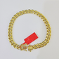 Real 10k Gold Bracelet 8mm Miami Cuban Link 8" Box Lock 10kt Yellow Gold