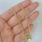 14k Yellow Gold Miami Cuban Link Chain Necklace 3mm 18-26 Inches Real