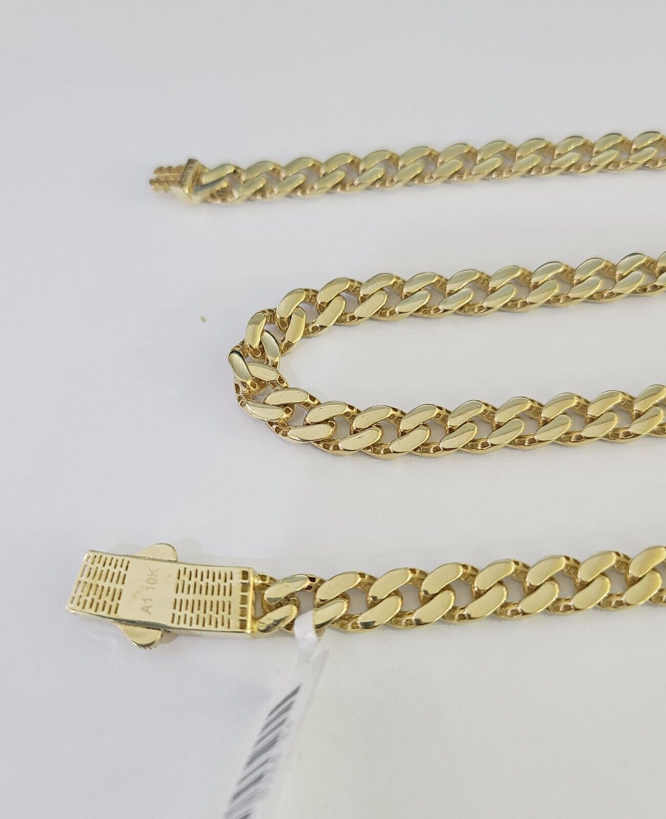 Real 10k Royal Monaco Chain 6mm Diamond Cut 22 inches Yellow Gold Necklace