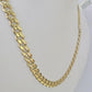 Real 10k Royal Monaco Chain 6mm 20 inches Yellow Gold Necklace Men Women