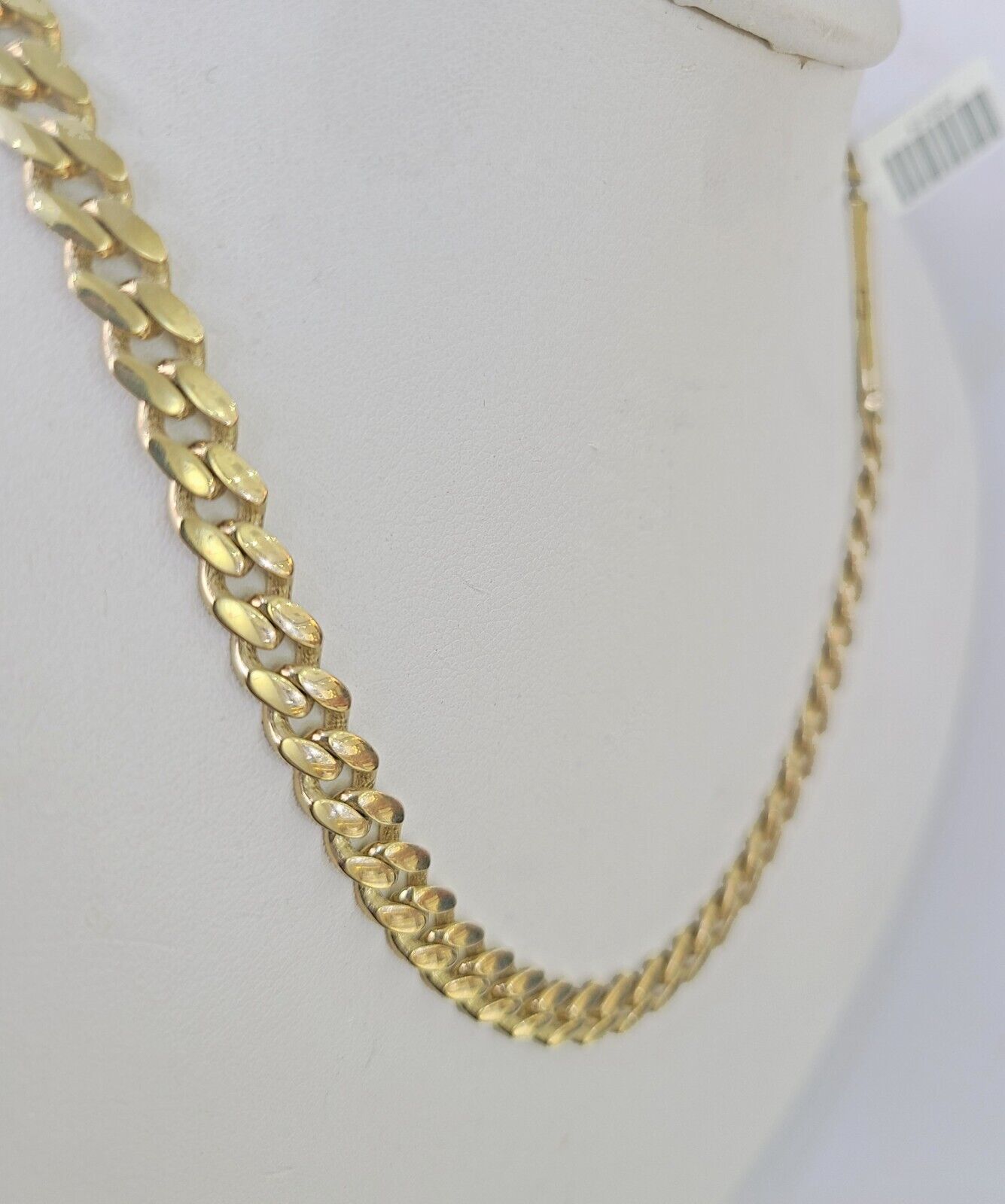 Real 10k Royal Monaco Chain 6mm 20 inches Yellow Gold Necklace Men Women