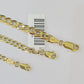 10k Gold Solid Cuban Curb Necklace Chain 3mm 4mm 5mm 18-28 Inches 10kt Yellow