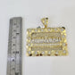 10K Franco Chain Last Supper Pendant Charm Necklace 20"-26" 5mm Gold SET Yellow