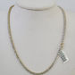 10k Diamond Chain Necklace Yellow Gold Men Women Diamond Cuts Real Genuine