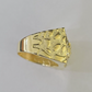 Real 10k Ring Medusa Head Fancy Design Yellow Gold Men Casual 10kt