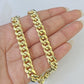 Real 10k Miami Cuban Link Bracelet Gold 9mm 9.5" Box Lock 10kt Yellow Gold