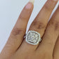 REAL 10k White Gold Diamond Ring Wedding Engagement Ring Genuine