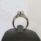 REAL 10k White Gold Diamond Ring Wedding Engagement Ring Genuine