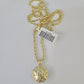 10k Rope Chain Jesus Virgin Mary Pendant Two Side 18"-30" Set Charm Necklace