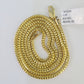 10K Gold Palm Chain Solid 2mm 18" 20" 22" 24" 26" Yellow Gold Real Men Women