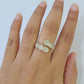 Real 10k Yellow Gold Diamond Ladies Ring Women Casual Engagement Wedding