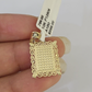 10k Gold Initial I Charm Rope Chain 16"-26" 2.5mm SET Necklace Alphabet Pendant