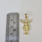 Real 10K Jesus Full Body Pendant Charm Genuine Religious Yellow Gold 1.25"