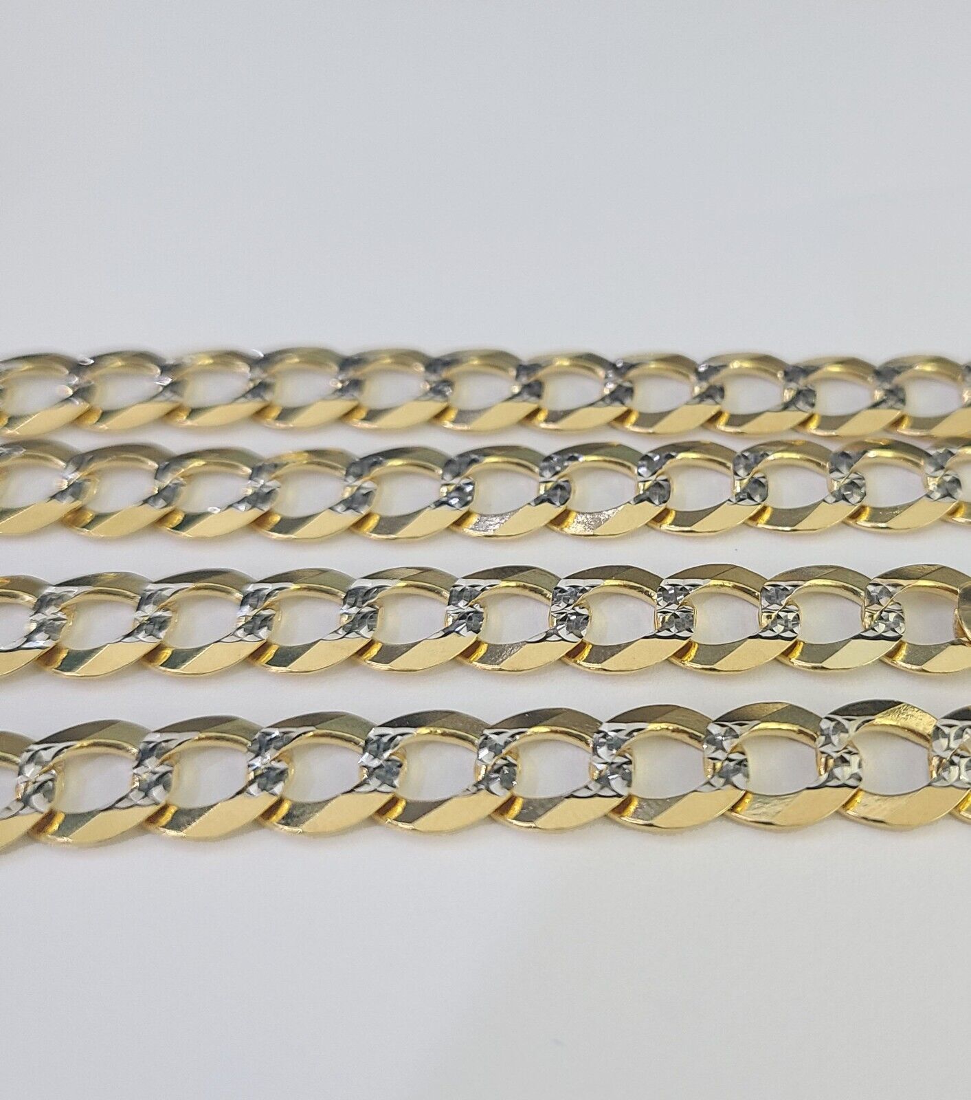 10k Cuban Curb Chain Link Solid Necklace Yellow Gold REAL 8mm 20"-30" Real