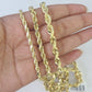 10k Solid Rope Chain Yellow Gold Necklace 4mm 5mm 6mm 20-30Inches Real Men Women
