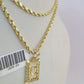 10k Gold Initial C Charm Rope Chain 16"-26" 2.5mm SET Necklace Alphabet Pendant