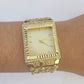 Real 10K Yellow Gold Watch Nugget Style For Men's Genuine 10kt Gold