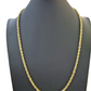 Real 14k Gold Rope Chain Necklace 3mm-6mm 20"-26" Inch Men Women Yellow 14kt