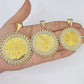 REAL 10k Yellow Gold Charm Centenario Style Coin in Bezel 50 Pesos 1947 For Men