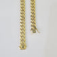 Real 10K Royal Monaco Chain Box Clasp 11mm Gold Necklace 10Kt 24" Genuine