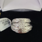 REAL 10k White Gold Diamond Ring Ladies Men Trio SET Wedding Engagement Genuine