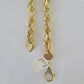 10K Yellow Gold Rope Chain Mens Necklace 10mm 18" 22" 24" 26" 28" 30" Inch