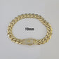 Real 14k Gold Monaco Bracelet 7mm-11mm 8"-8.5" 14kt Yellow