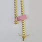 Real 14K Yellow Gold Miami Cuban chain Necklace 18 inch Choker 6mm Hollow