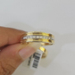 REAL 14k Diamond Ring Yellow Gold Ladies Men Duo SET Wedding Engagement Genuine