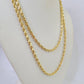 18k Real Solid Rope Chain Yellow Gold 3mm 26" Inch Genuine 18kt Necklace