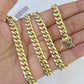 10k Miami Cuban Link Chain Yellow Gold 7mm Necklace 20-28 Inches Real