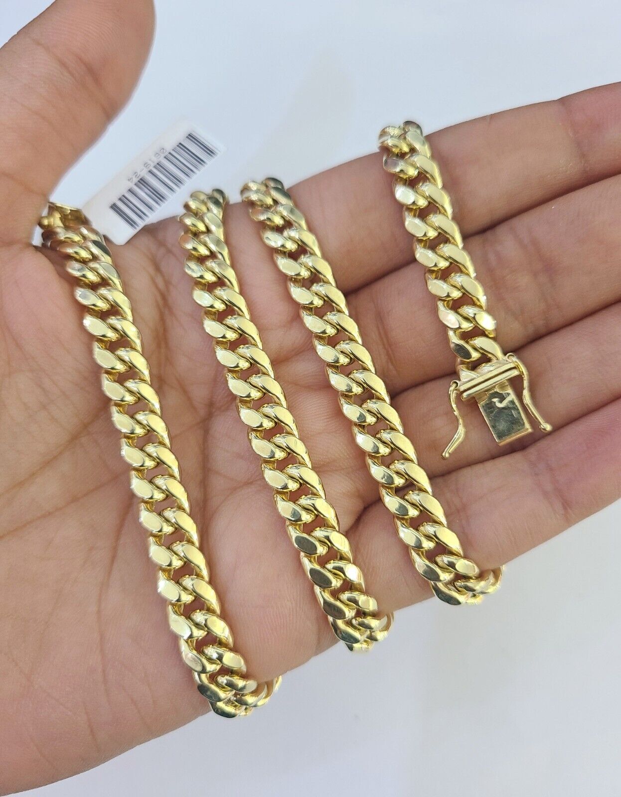 10k Miami Cuban Link Chain Yellow Gold 7mm Necklace 20-28 Inches Real