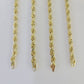 14k Real Rope Chain Necklace 4mm 18"-26" Inch Yellow Gold Men Women Genuine