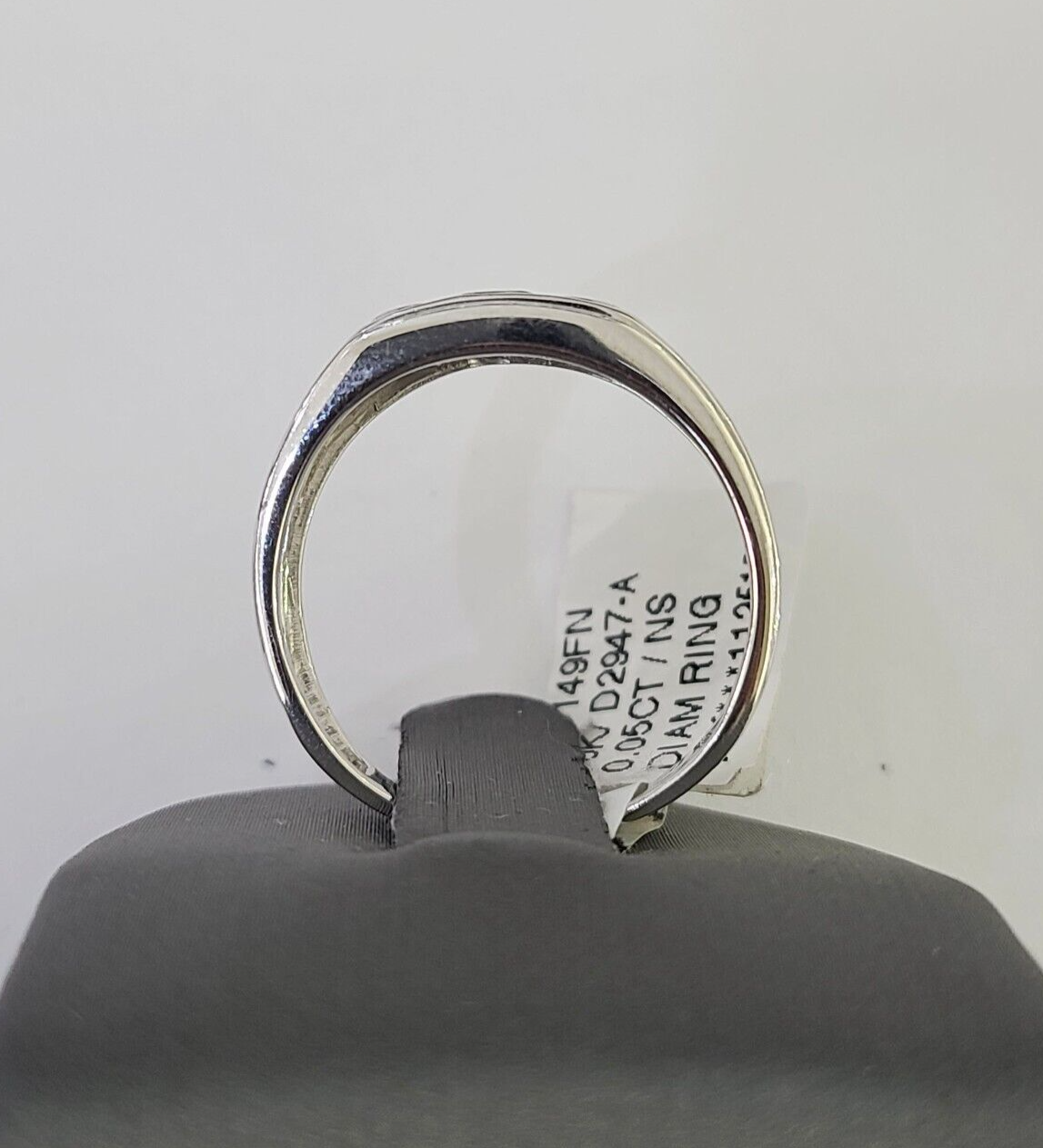 Real 10k DAD Diamond Ring Mens White Gold Size 10 Ring 10kt Genuine