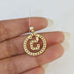 10k 3mm Rope Chain S Diamond Pendant Alphabet 18"-30" Gold Set Charm Necklace