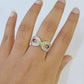 Real 10k Yellow Gold Diamond Ladies Ring Women Casual Engagement Wedding