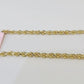 14K Yellow Gold Rope Bracelet Solid 7" 7.5" 8" 3mm Diamond Cut