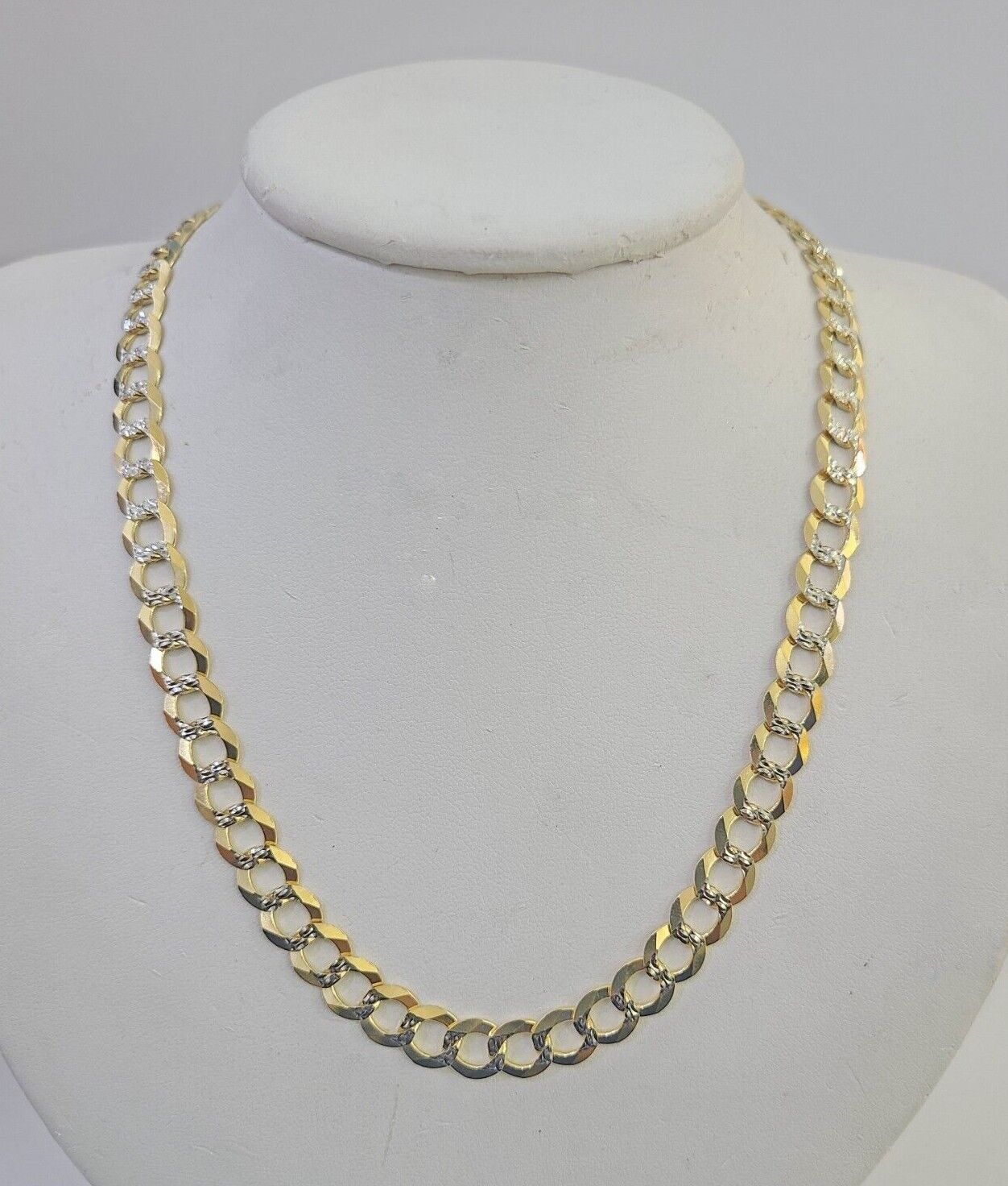 10k Cuban Curb Chain Link Solid Necklace Yellow Gold REAL 8mm 20"-30" Real