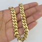 10k Solid Miami Cuban Link Bracelet 10mm 8" Box Lock 10kt Yellow Gold Real