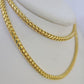 Real 10k Solid Palm Chain Yellow Gold 3mm Men Women Necklace 24" Genuine