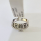 REAL 14k White Gold Diamond Ring Size 7 Wedding Casual Ring Womens Genuine