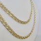 Real 10k Chino ID Chain Necklace Yellow Gold 6mm 18" 20" 22" 24" Genuine