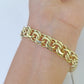 10k Solid Yellow Gold Chino ID Bracelet Size 8" 9mm Inches Box Lock Real 10kt