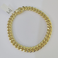 Real 10k Miami Cuban Link Bracelet Gold 9mm 9.5" Box Lock 10kt Yellow Gold