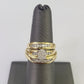 REAL 10k Diamond Ring Ladies Men Trio SET Wedding Engagement Genuine Yellow Gold