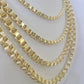 10k Byzantine Chain Yellow Gold Necklace 4mm-7mm 20-30 Inches Real Men Women