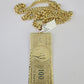 10K Miami Cuban Link Chain 100 Dollar Bill Pendent Charm 6mm 20"-30" Necklace